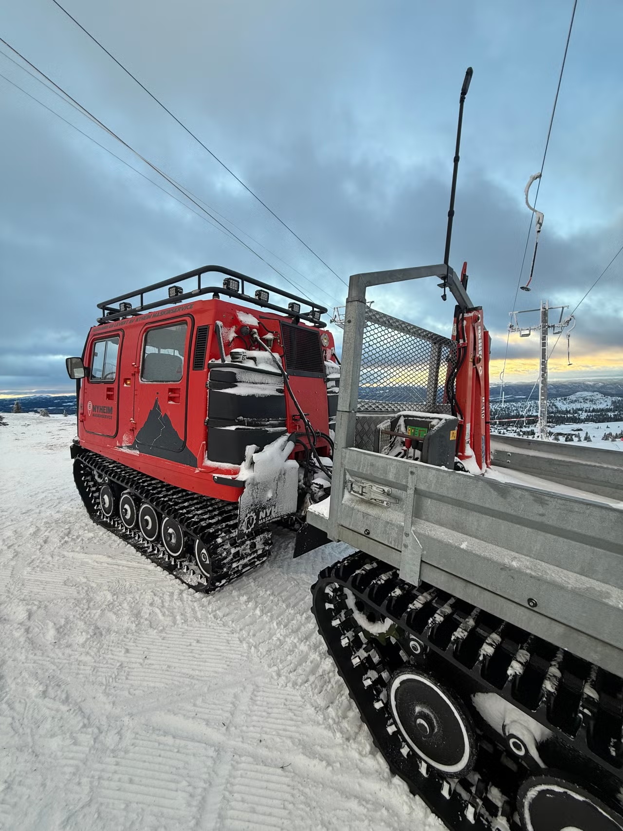 Maxilift 110-kran på HL02-kranflaket